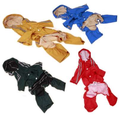 new design England dog raincoat pet raincoat pet cloth midsize dog four feet spring and summer pet raincoat